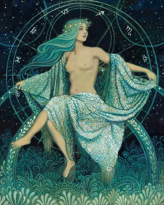 Asteria - Goddess of the Stars Greek Mythology 8x10 Print