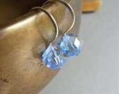 Earrings - vintage Swarovski crystal, sterling silver - Caerulea