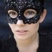 Masquerade - Tatted Sequin Lace Mask - Custom Piece