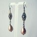 Pearl Drop Dangle Earrings - Vanilla Latte - Wedding Bridesmaid Gift - Swarovski Crystal