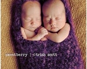 Newborn Hooded Cocoon -Grape Baby Photo Prop Wrap Accessories Free US Shipping