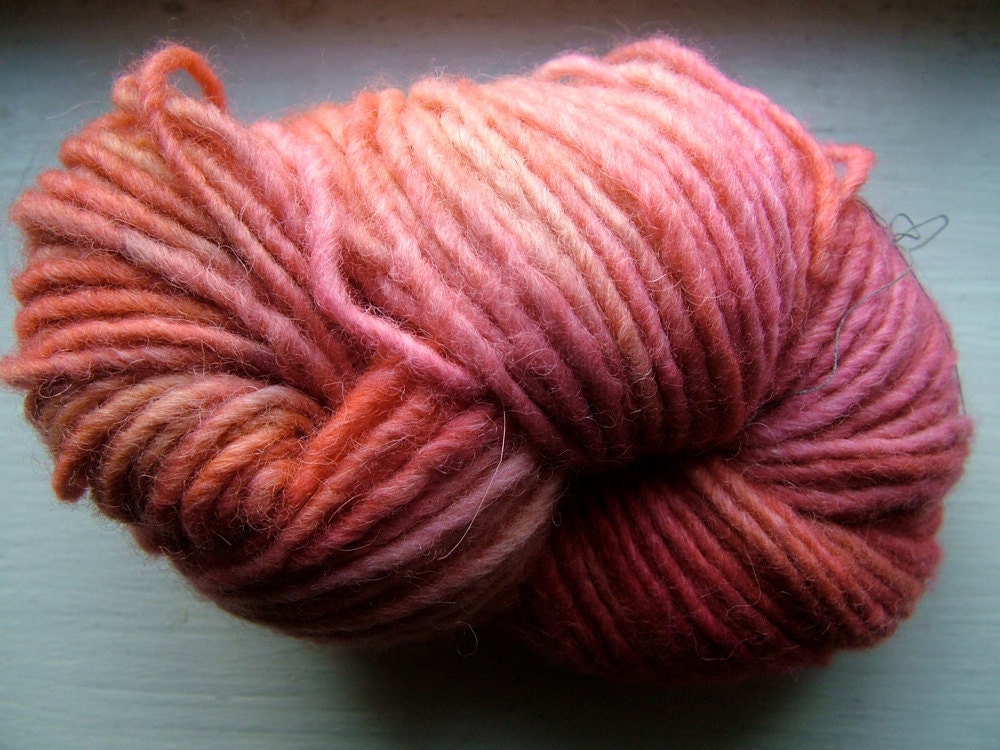 STRAWBERRY KISS - (80 yards) - Supersoft Naturally Dyed Bulky Luxe Yarn Hank