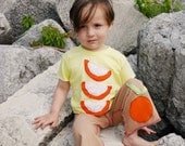 Organic  Yellow Orange T-shirt - Made to Order