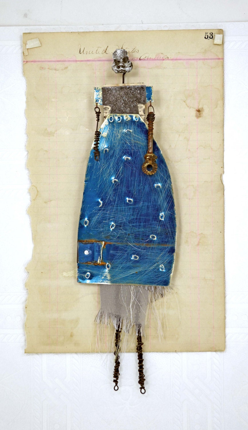 Rachel - Original Mixed Media Art Doll
