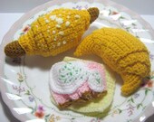Croissant Crochet Pattern Food Crochet Pattern PDF Instant Download Croissants