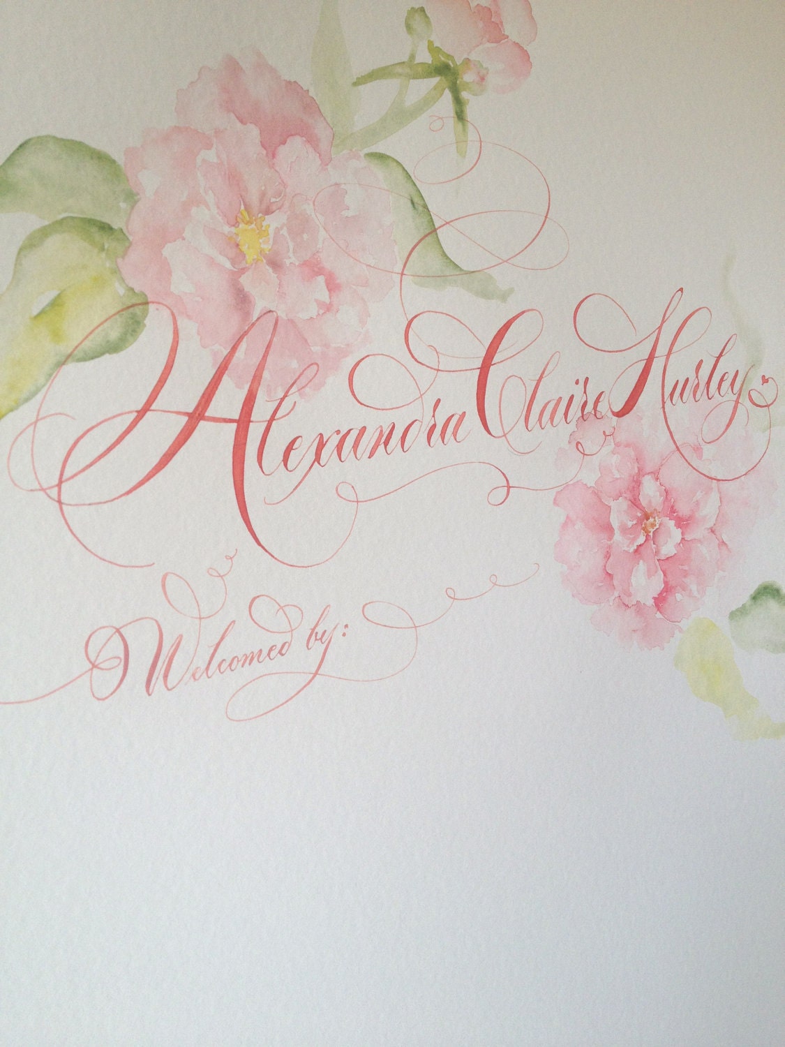 Baby Shower Guest Signature Scroll