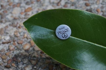Make Peace 1 inch Pinback Button