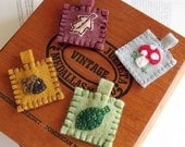 Woodland Charm felt tags (set of 4)