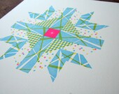 Lollie: a quilt inspired letterpress art print