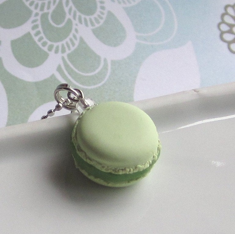 Pistachio Green Macaron Necklace