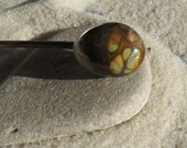 Lampwork Copper  Glass Headpin, Handmade SRA LETEAM Glassymom