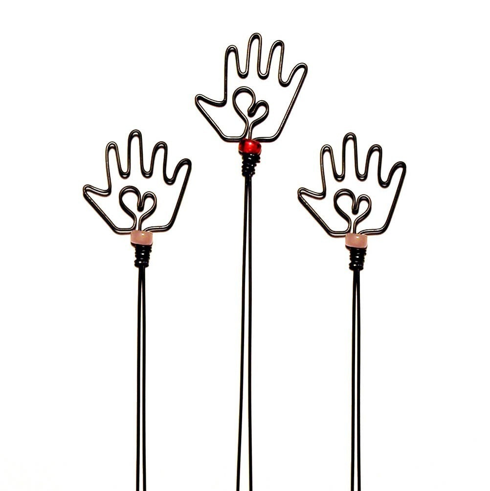 3 Heart in Hand Book'markers- Special Etsy Price
