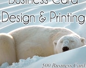 Business Cards - 500 Custom Designed and Printed