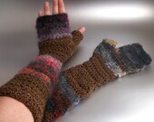Woodland Fae - Crochet Fingerless Gloves