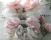 Seam Binding -  15 yds. - Wedding Day -  Griege  - Blush  - Pink -  White - Crinkled