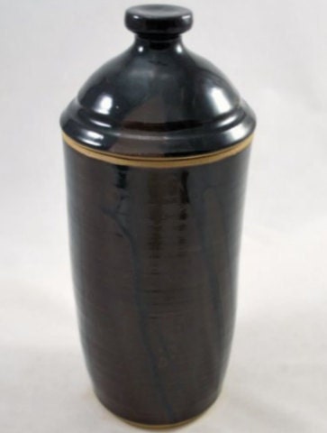 Decorative Lidded Storage Jar or Urn Wheel Thrown Pottery Free Shipping