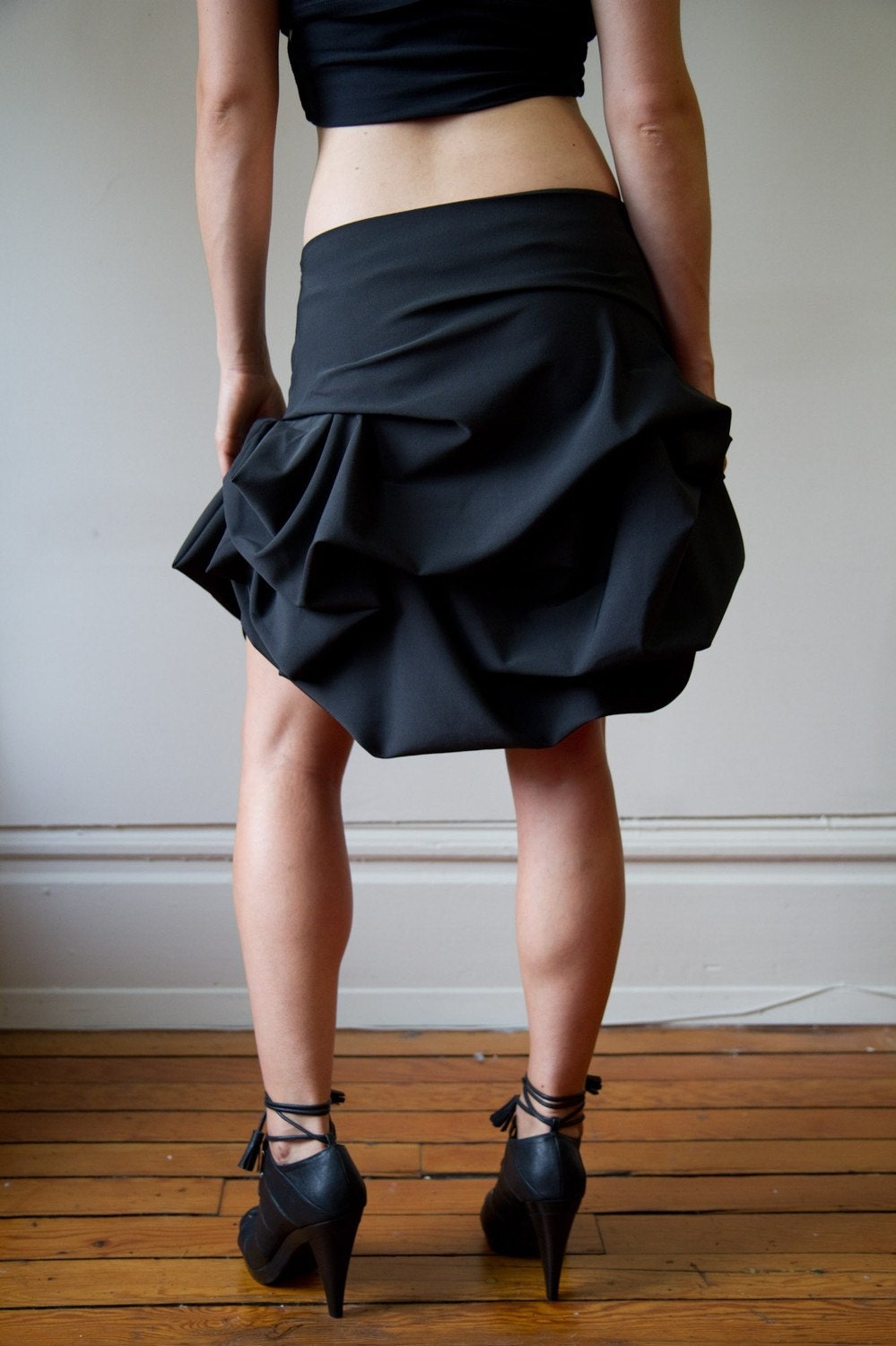On Sale Draped Artchitectural Skirt On Sale