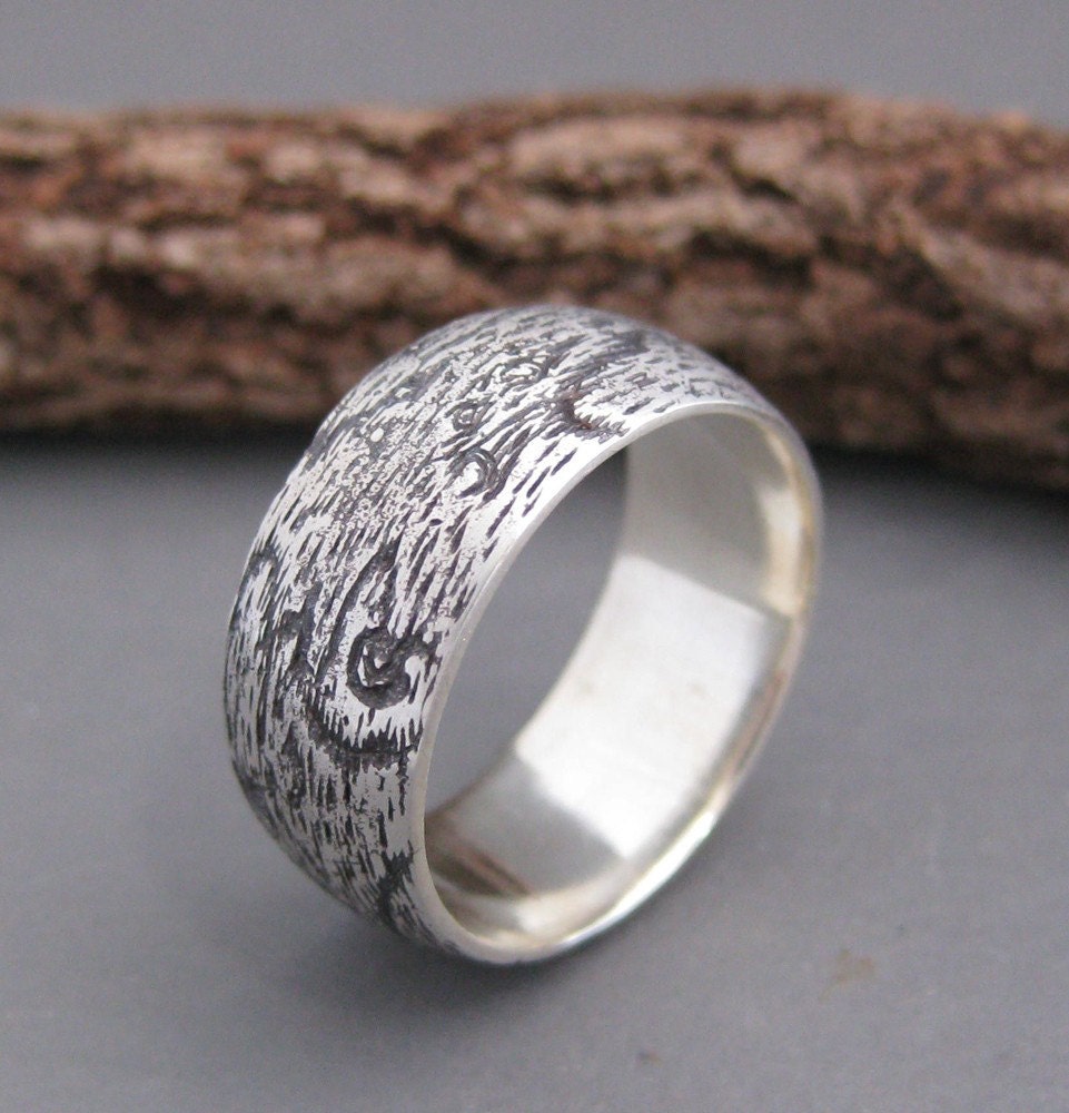 woodgrain ring BIRDSEYE MAPLE sterling Made To Order