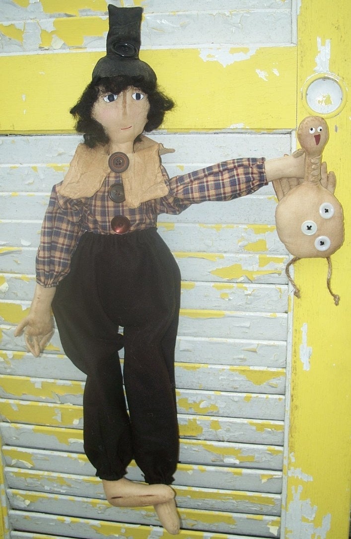 Primitive Pilgrim Boy Grabs Turkey