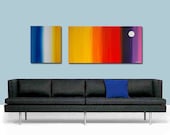Buy Colorful Abstract Painting Red Art Blue Yellow Purple Orange Aqua Large Canvas - Absolute Serendipity