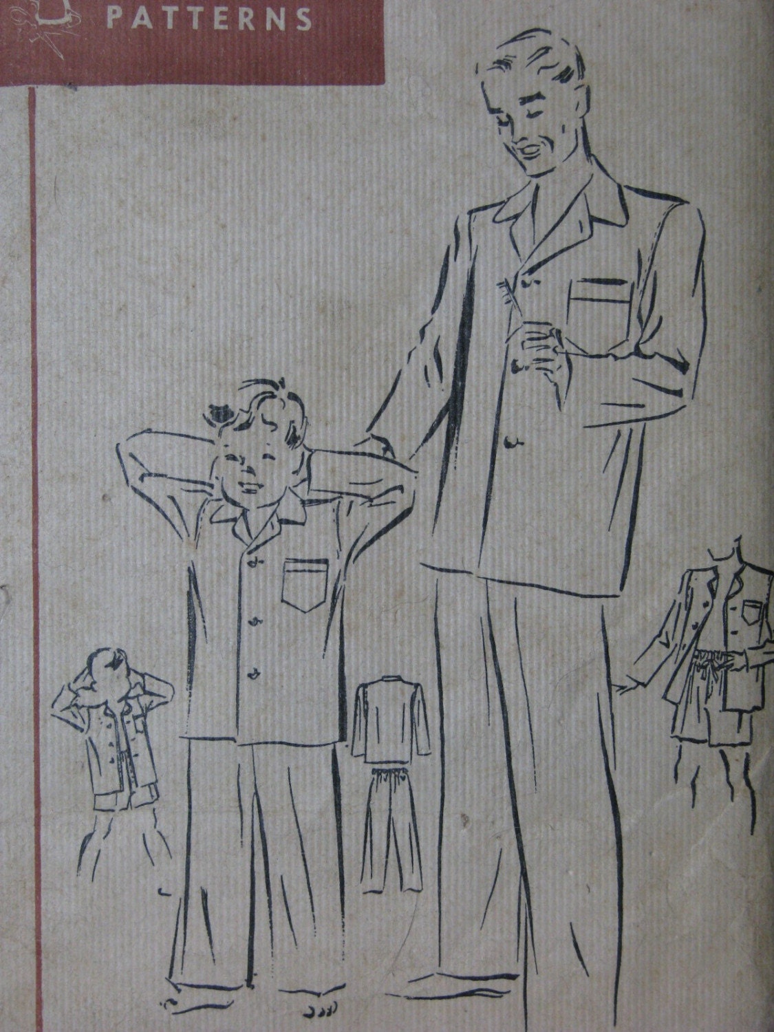 Fairloom Superior 6422, 1940s men's pajamas
