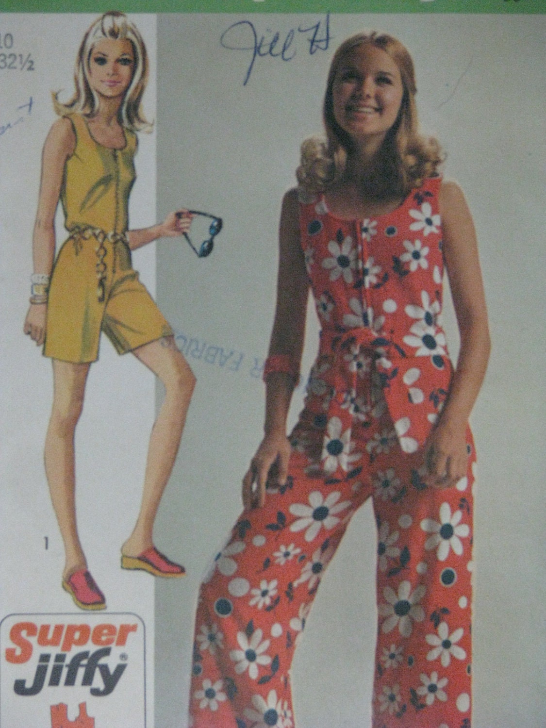 Simplicity 8787, early 1970s jumpsuit in two lengths