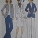Simplicity 6803, 1970s suit with jacket, skirt, pants