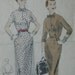 Vogue 8297, 1950s dress with shaped front edge