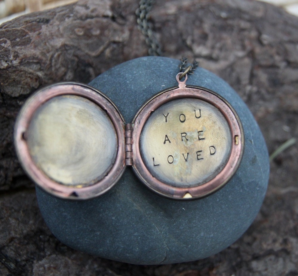 you are loved . a (whispered) soul mantra locket