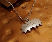 Shazam - Superhero Comic Book Necklace on 18 inch Sterling Ball Chain