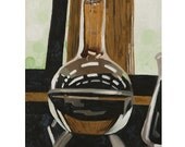original painting - Florence chemistry flask