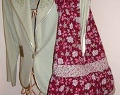 sweetheart sling in cranberry patchwork and lace...by mia baggali