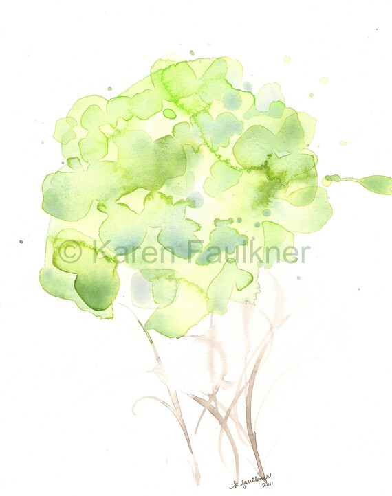 Art, Print, Giclee, Print of Watercolor Painting: Woodland Bouquet