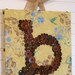Personalized Button Monogram on 10"x10" Canvas by Letter Perfect Designs