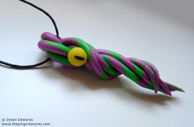 Tentacle Squid Monster - Feeping Creatures necklace