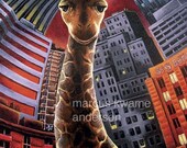 Giraffe 8x11 Print