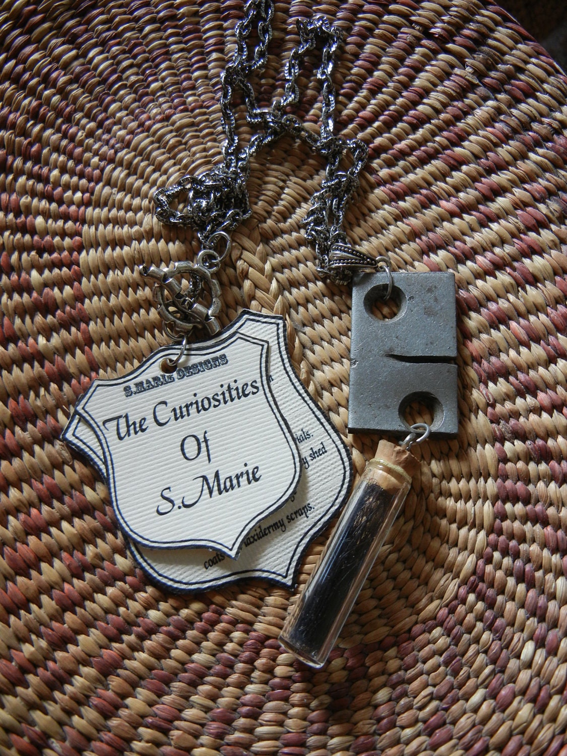 Black Bear Natural History pendant necklace  The wise Bear SALE