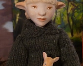 Fawn Art Doll One of a Kind woodland child and pet deer