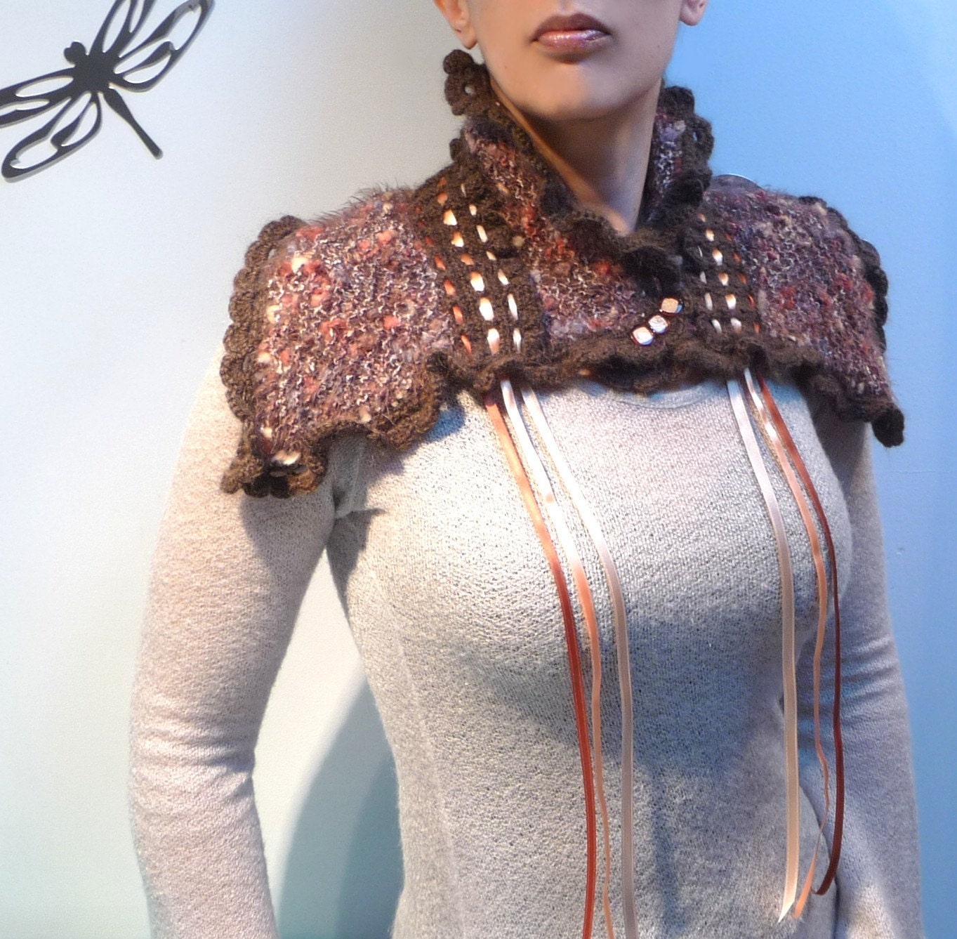 RIBBONS - scarflette/cowl