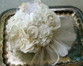Alternative Bouquet - Fabric Flower Bouquet, Fabric Bouquet, Vintage Wedding