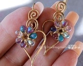 Wire Jewelry Beginner Tutorial  - Charming Hearts 2 Earrings - Instant Download PDF File