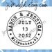 Canceled Postage Save the Date Postage Wedding Custom Mounted Address Clear Rubber Stamp 0116 (clear stamp)