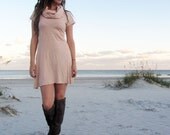 Chunky Cowl Tunic (light hemp/organic cotton knit)