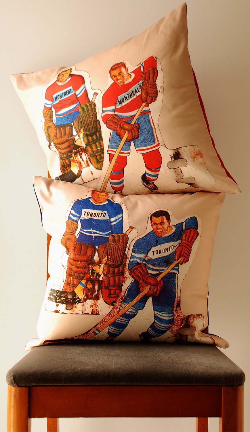 Rivalry Hockey Pillow Covers - Set of 2