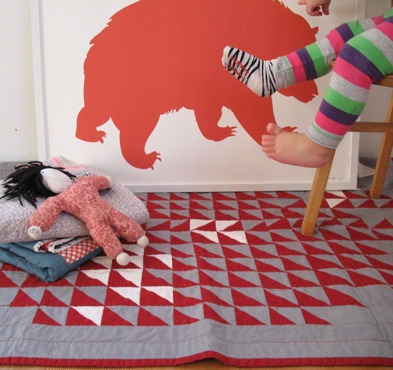 Large Print - Red Bear Screen Print