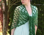 Kelly Green Love Knot Shawl