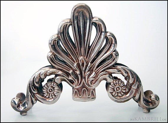 Vintage Estate Art Nouveau Buffet Silverware Caddy