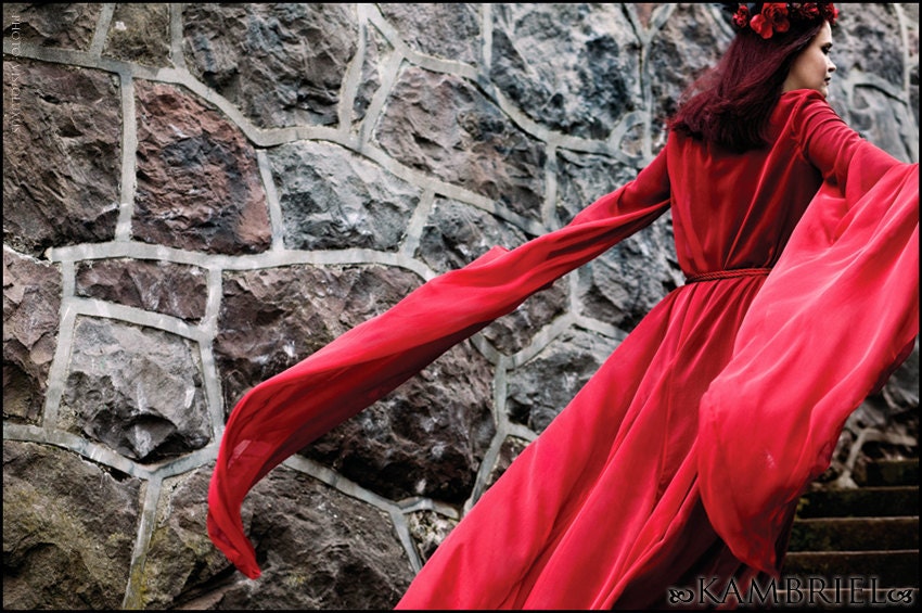 Enchanted Evermore... Red Dracula's Bride Gown by Kambriel