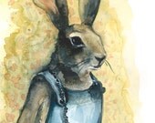 Aunt Bunny - Rabbit Art  large print