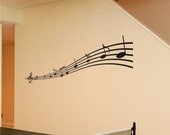 Wall Decal Music Notes Removable Vinyl Wall Art Family Room Decor